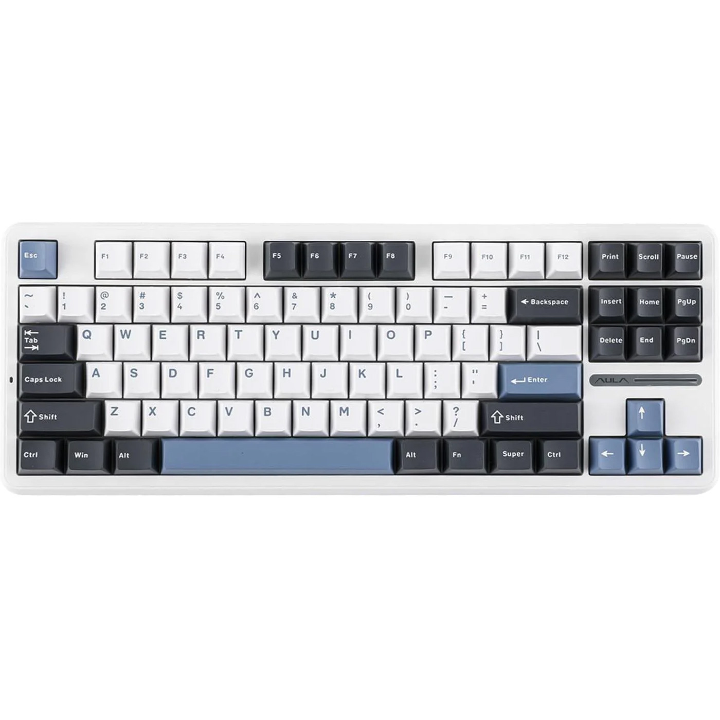 Клавіатура бездротова AULA F87 White (6948391208602)