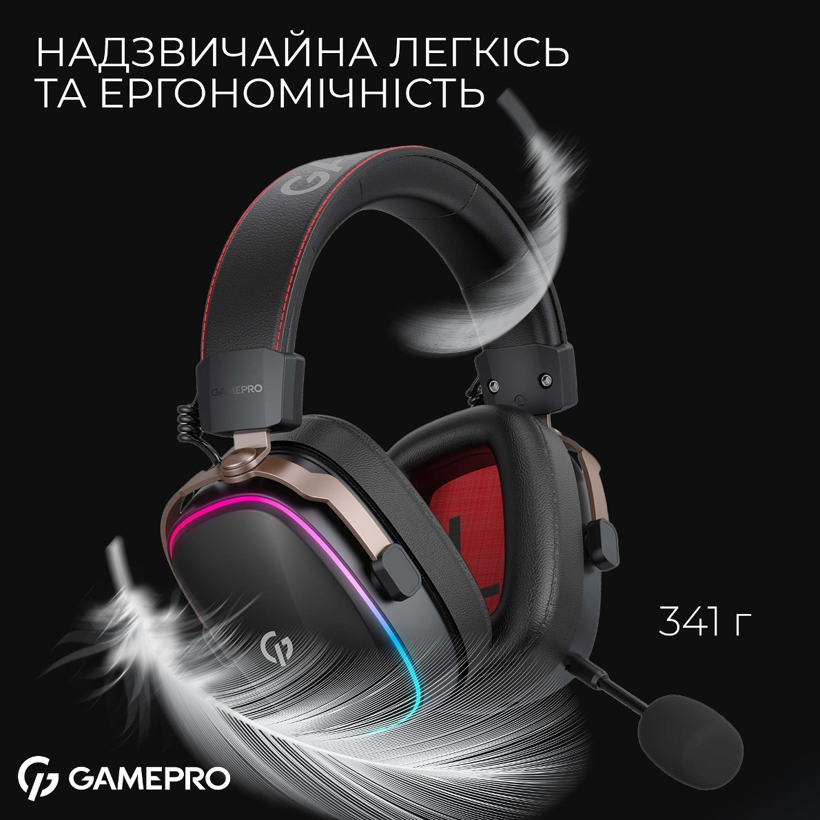 Навушники геймерскі GAMEPRO Asgard Valkyria (HSW249B)