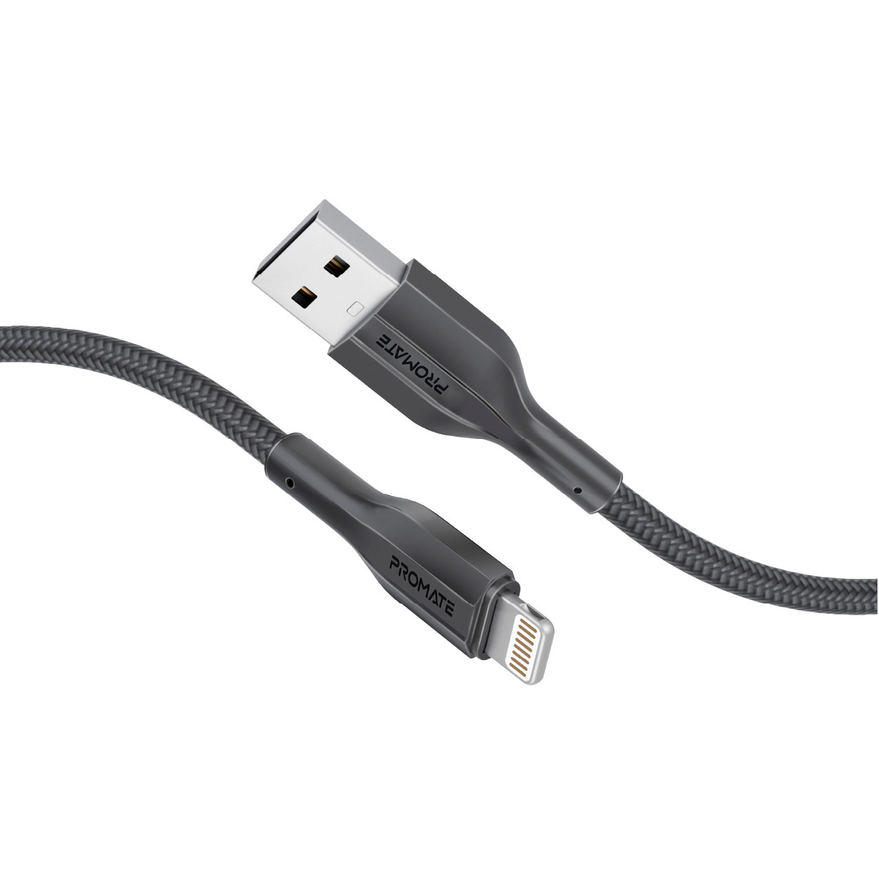Кабель PROMATE XCord-Ai200 USB-A to Lightning 2м Black
