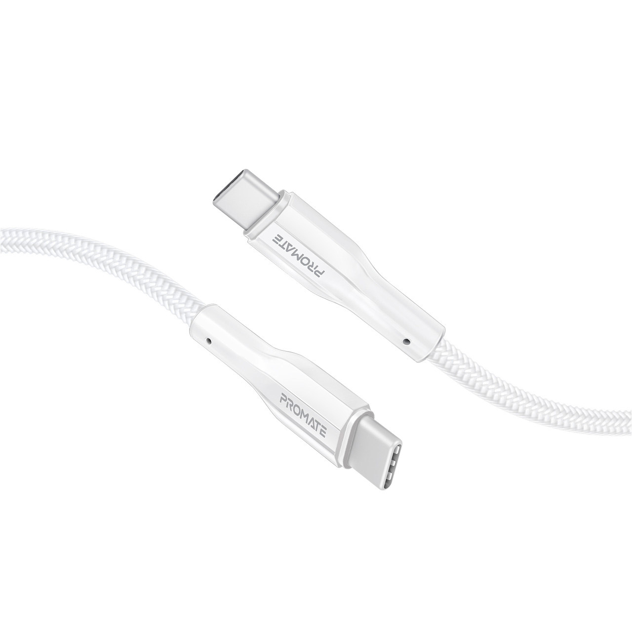 Кабель PROMATE XCord-CC200 USB-C to USB-C PD 60W 2м White