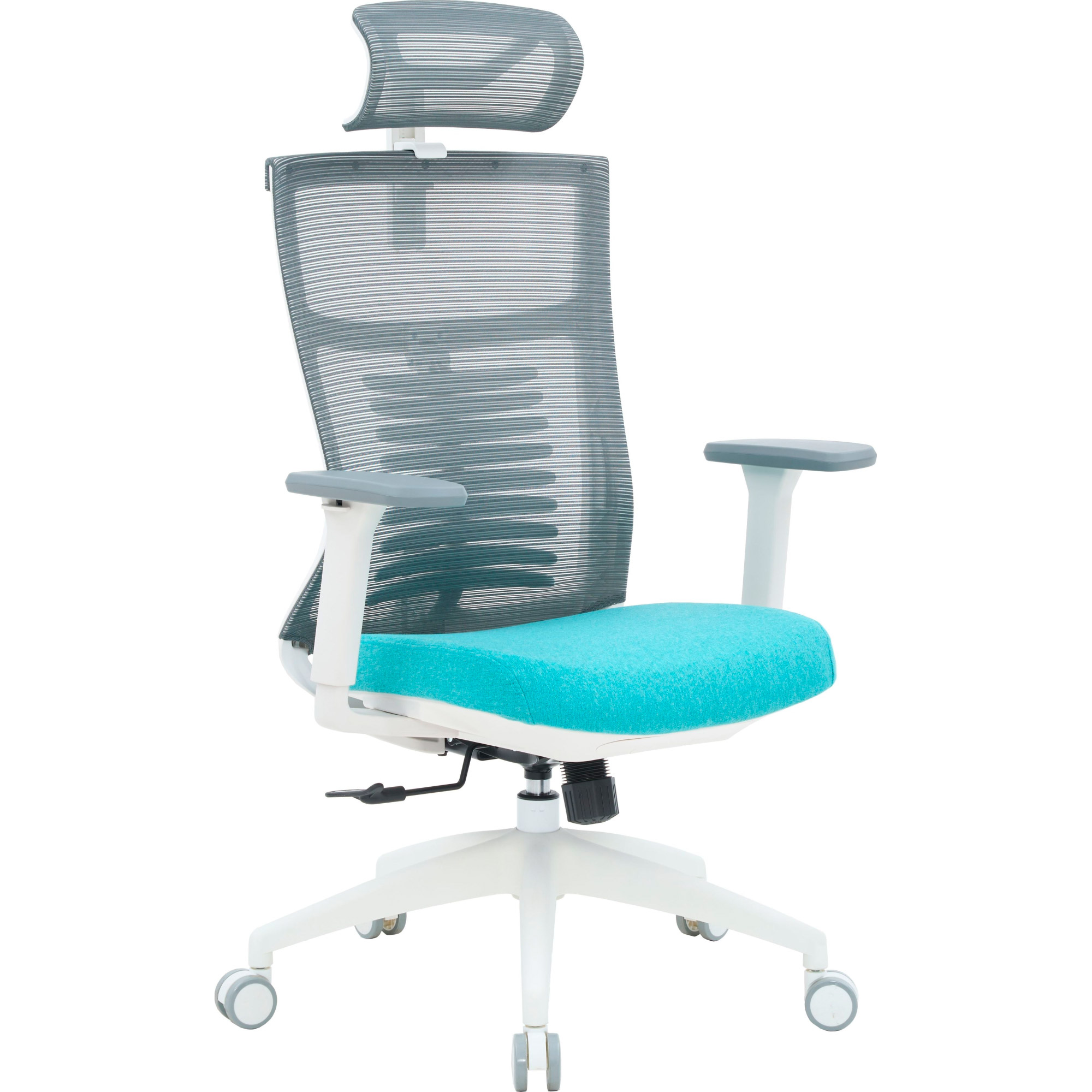 Крісло офісне OFFICEPRO Balance OC550-W-DG-BL White/Dark Gray/Blue