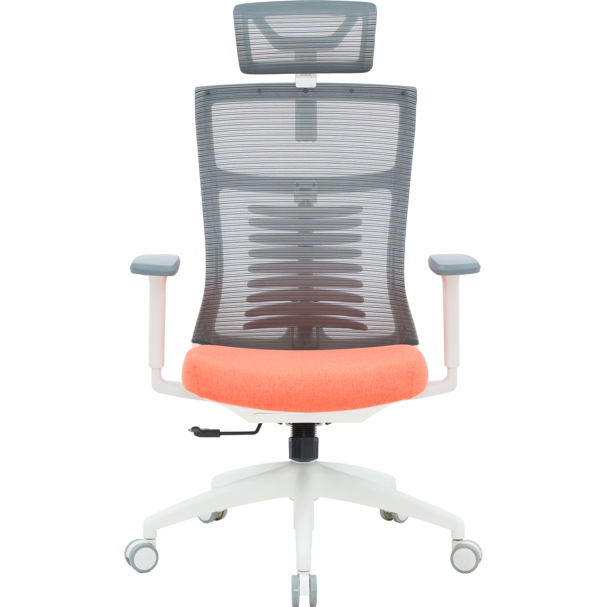Крісло офісне OFFICEPRO Balance OC550-W-DG-OR White/Dark Gray/Orange