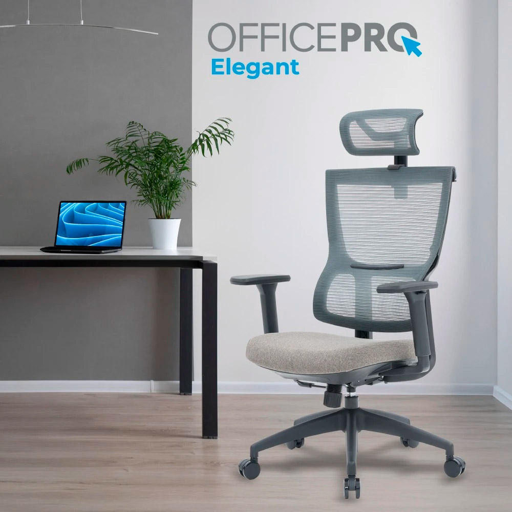 Крісло офісне OFFICEPRO Elegant OC600-B-DG-DG Black/Dark Gray
