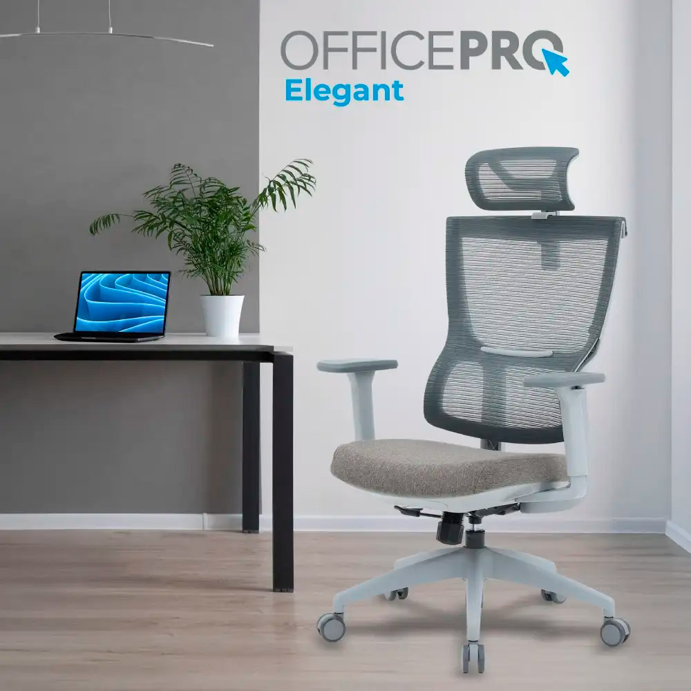 Кресло офисное OFFICEPRO Elegant OC600-G-DG-DG Gray/Dark Gray