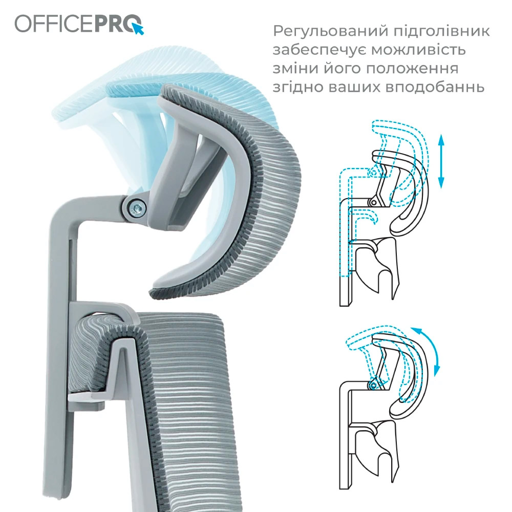 Кресло офисное OFFICEPRO Elegant OC600-G-DG-DG Gray/Dark Gray