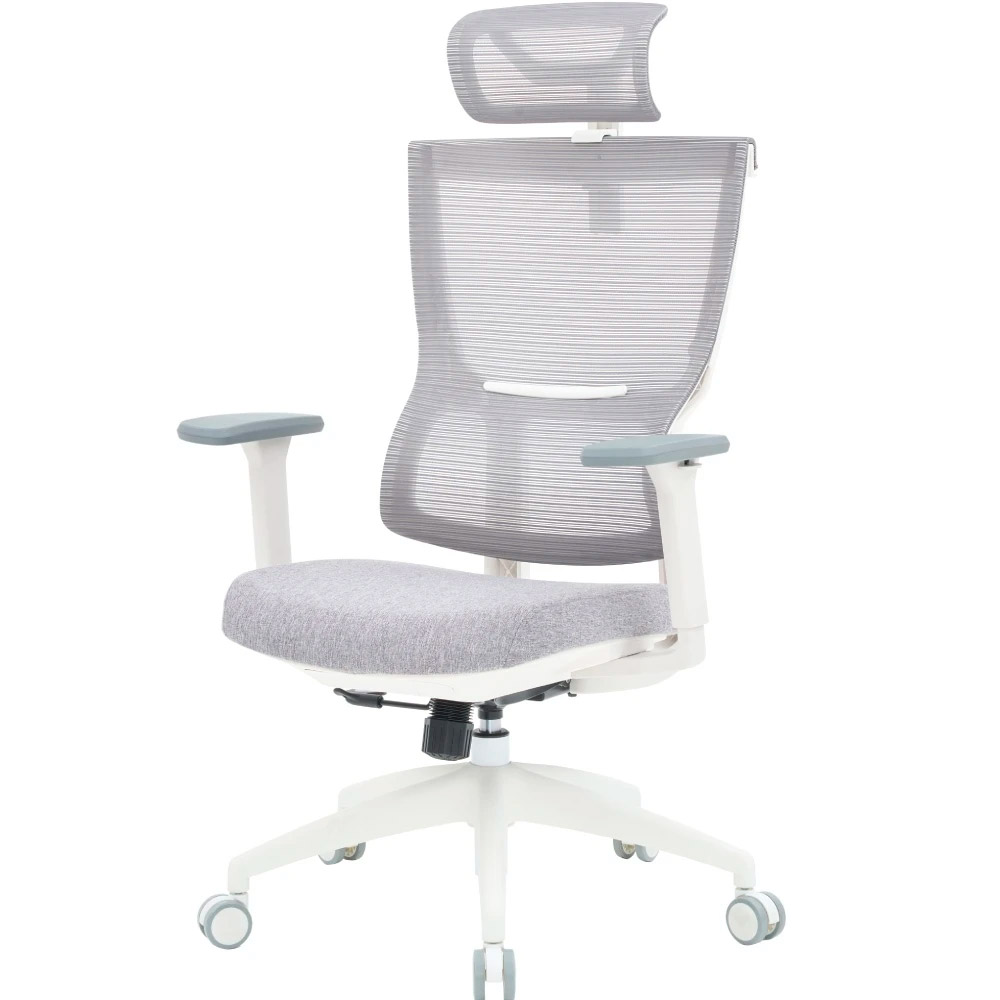 Крісло офісне OFFICEPRO Elegant OC600-W-LG-LG White/Light Gray