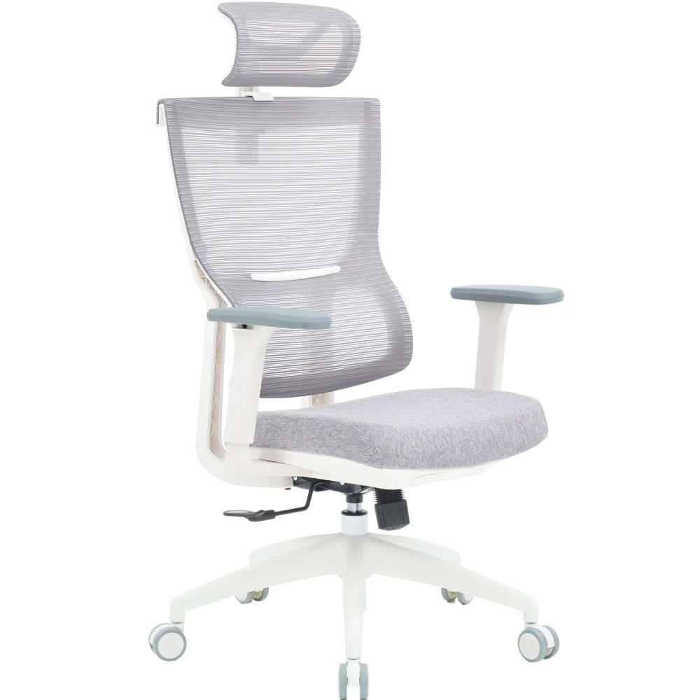 Крісло офісне OFFICEPRO Elegant OC600-W-LG-LG White/Light Gray