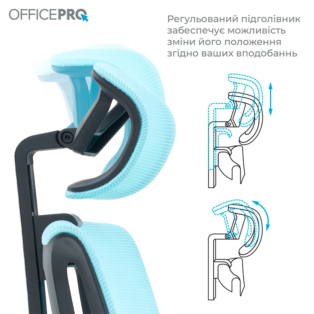 Кресло офисное OFFICEPRO Harmony OC310-B-BL-BL Black/Blue