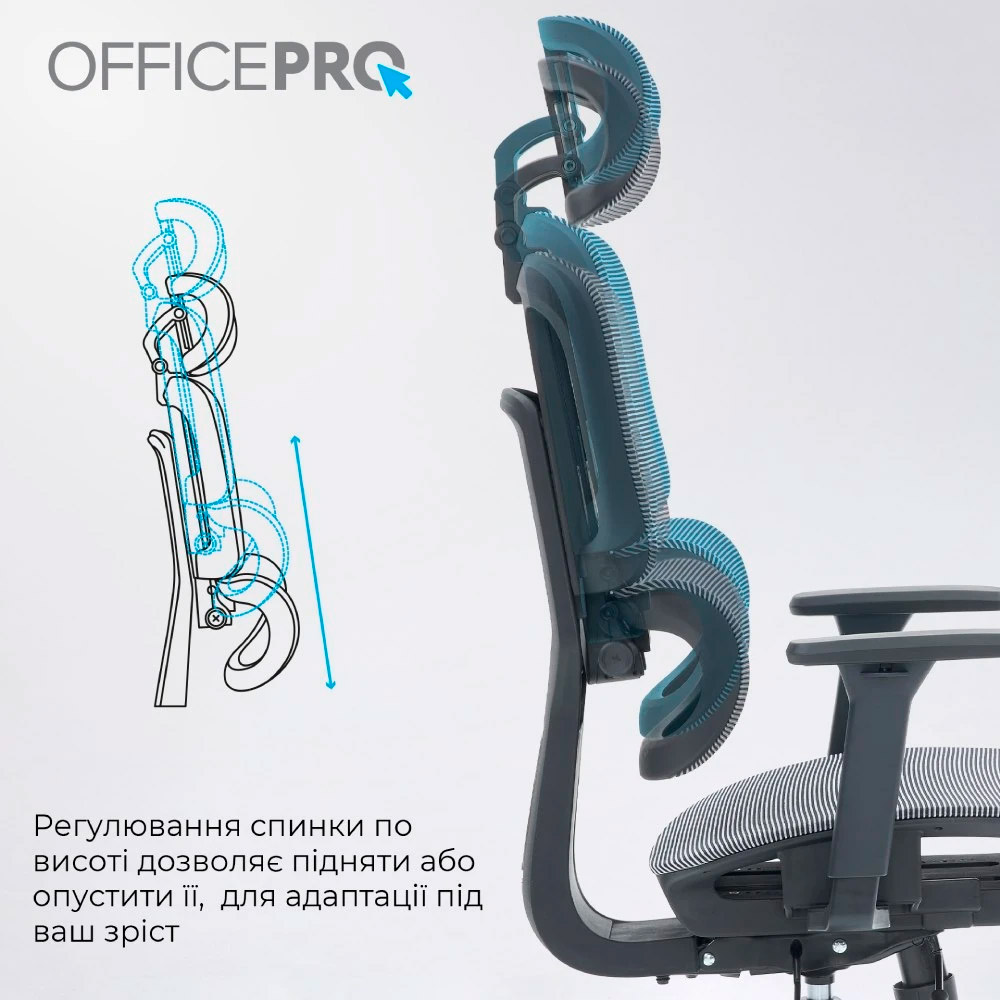 Кресло офисное OFFICEPRO Skyline OC680-B-G-G Black/Gray