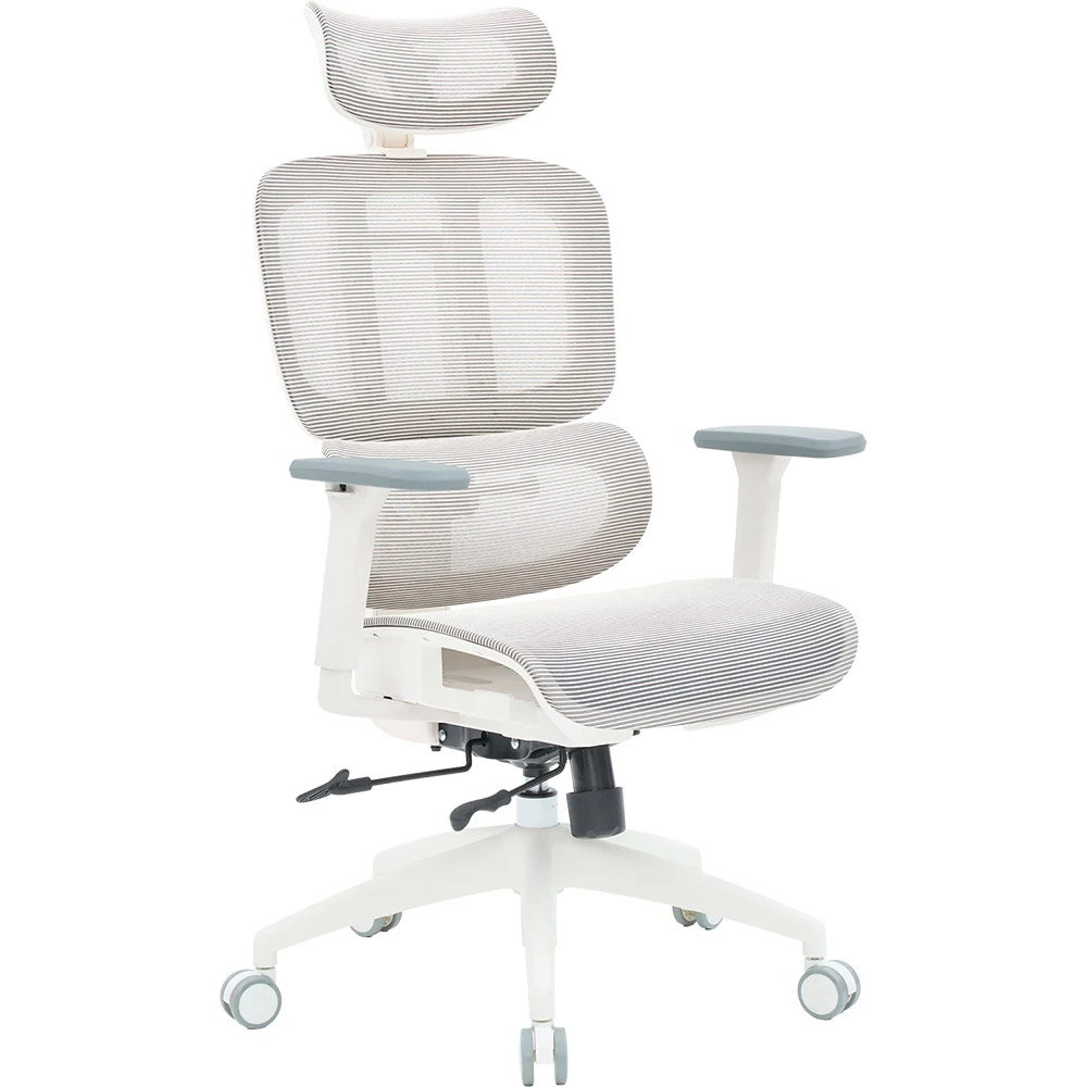 Крісло офісне OFFICEPRO Skyline OC680-W-LG-LG White/Light Gray