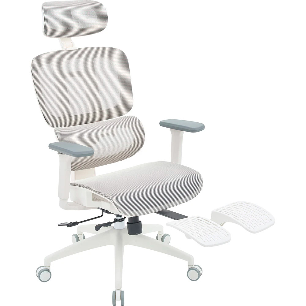 Кресло офисное OFFICEPRO Skyline OC750-W-LG-LG White/Light Gray