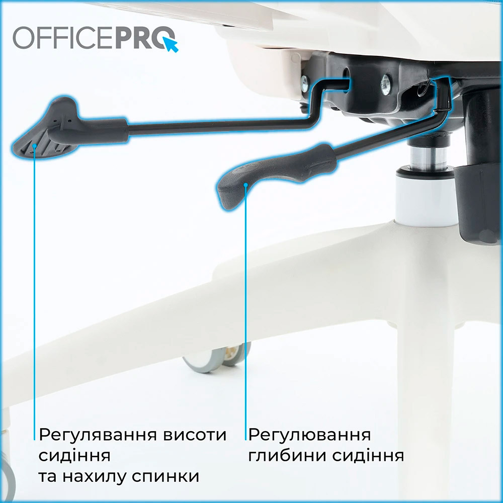 Кресло офисное OFFICEPRO Skyline OC750-W-LG-LG White/Light Gray