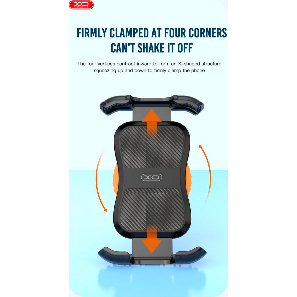 Велотримач для смартфона XO C113 Bicycle Phone Holder Black