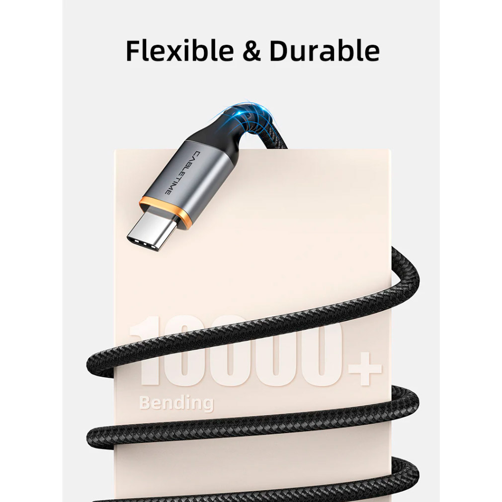 Кабель CABLETIME CA40H USB3.0 AM/CM PD3.0, QC4.0 2м Black