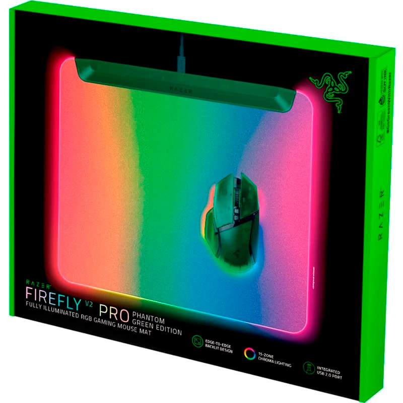 Ігрова поверхня RAZER Firefly V2 Pro Phantom Green Edition (RZ02-04920300-R3M1)