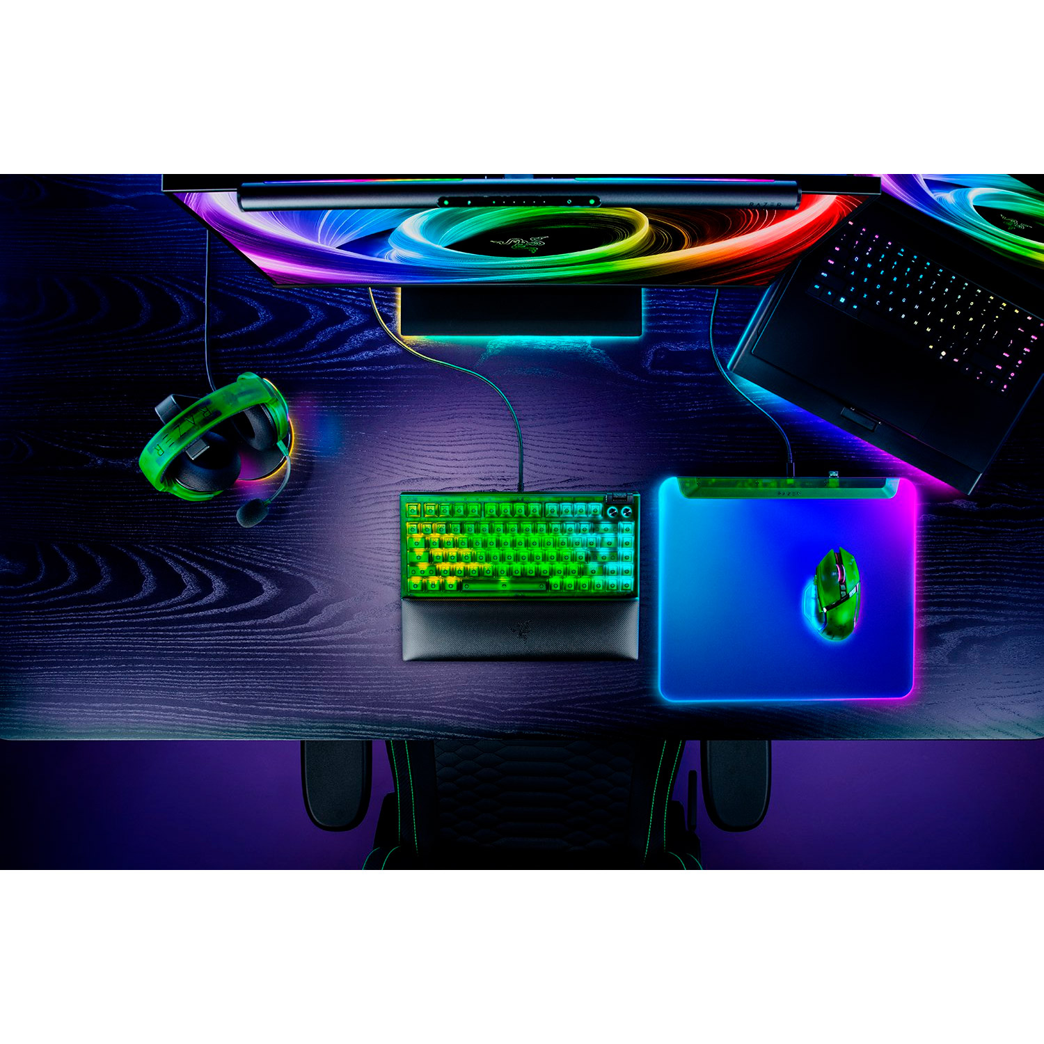 Ігрова поверхня RAZER Firefly V2 Pro Phantom Green Edition (RZ02-04920300-R3M1)