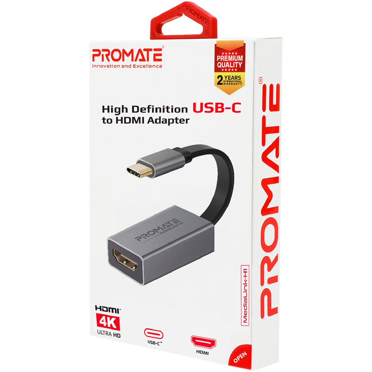 Адаптер PROMATE MediaLink-H1 USB-C to HDMI Gray