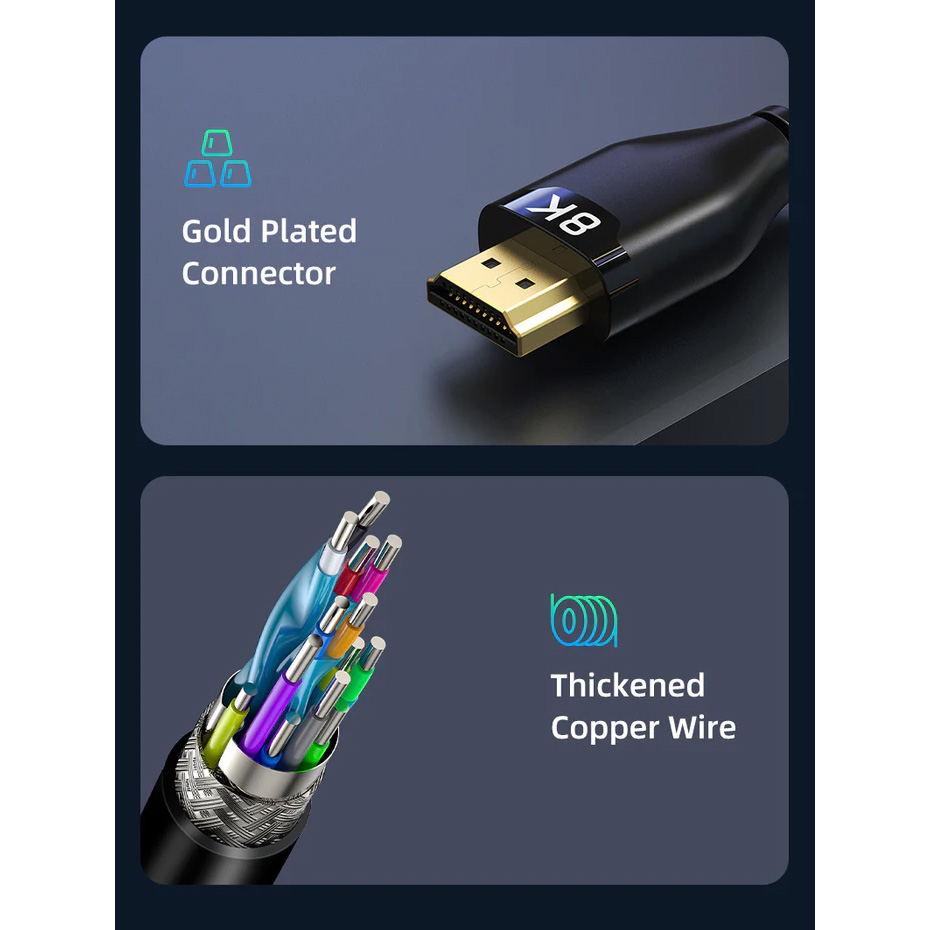 Кабель CABLETIME 8K 60Hz HDMI v2.1 3м Black (CH12N)