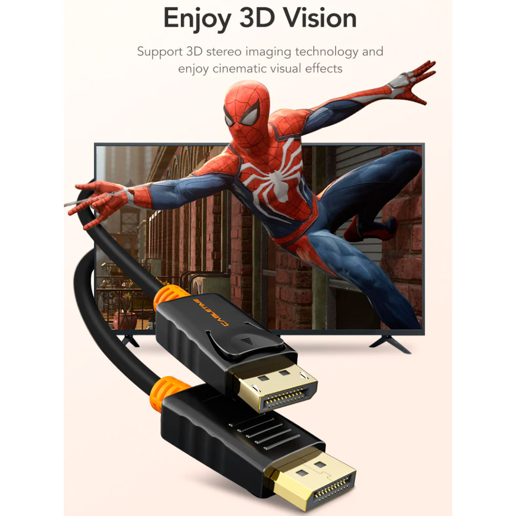 Кабель CABLETIME 4K 60Hz DisplayPort 3м Black (CD21N)