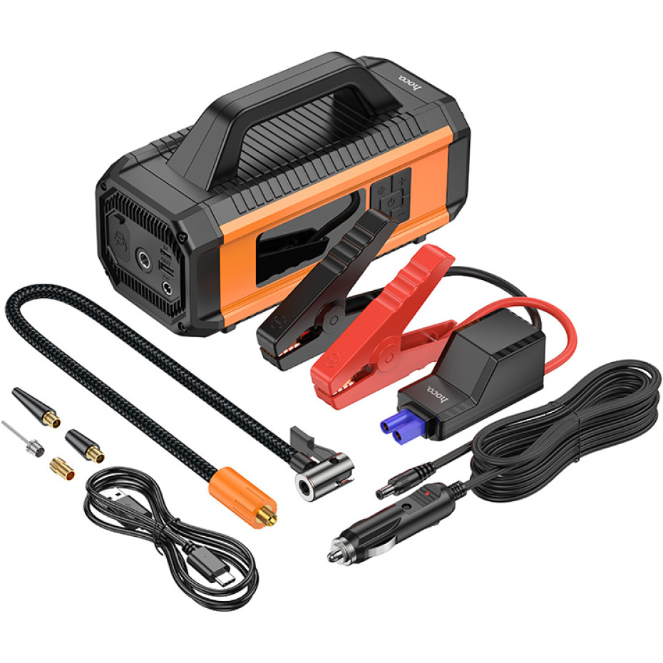 Портативное пускозарядное устройство HOCO QS4 Portable Smart Jump Starter 10000mAh