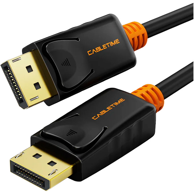 Кабель CABLETIME 4K 60Hz DisplayPort 1.8м Black (CD21K)