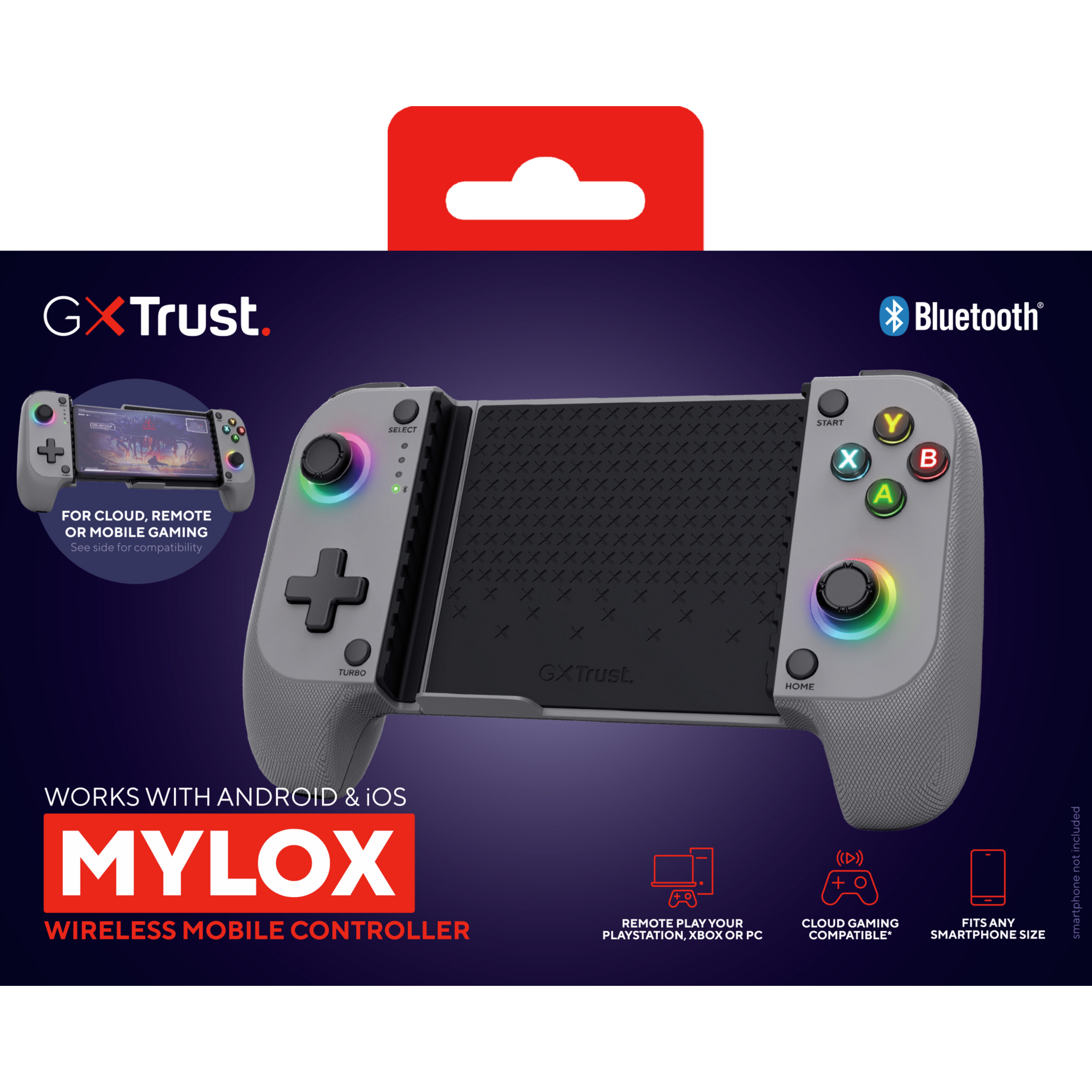 Геймпад для смартфона TRUST GXT 735G Mylox Gray (25649)