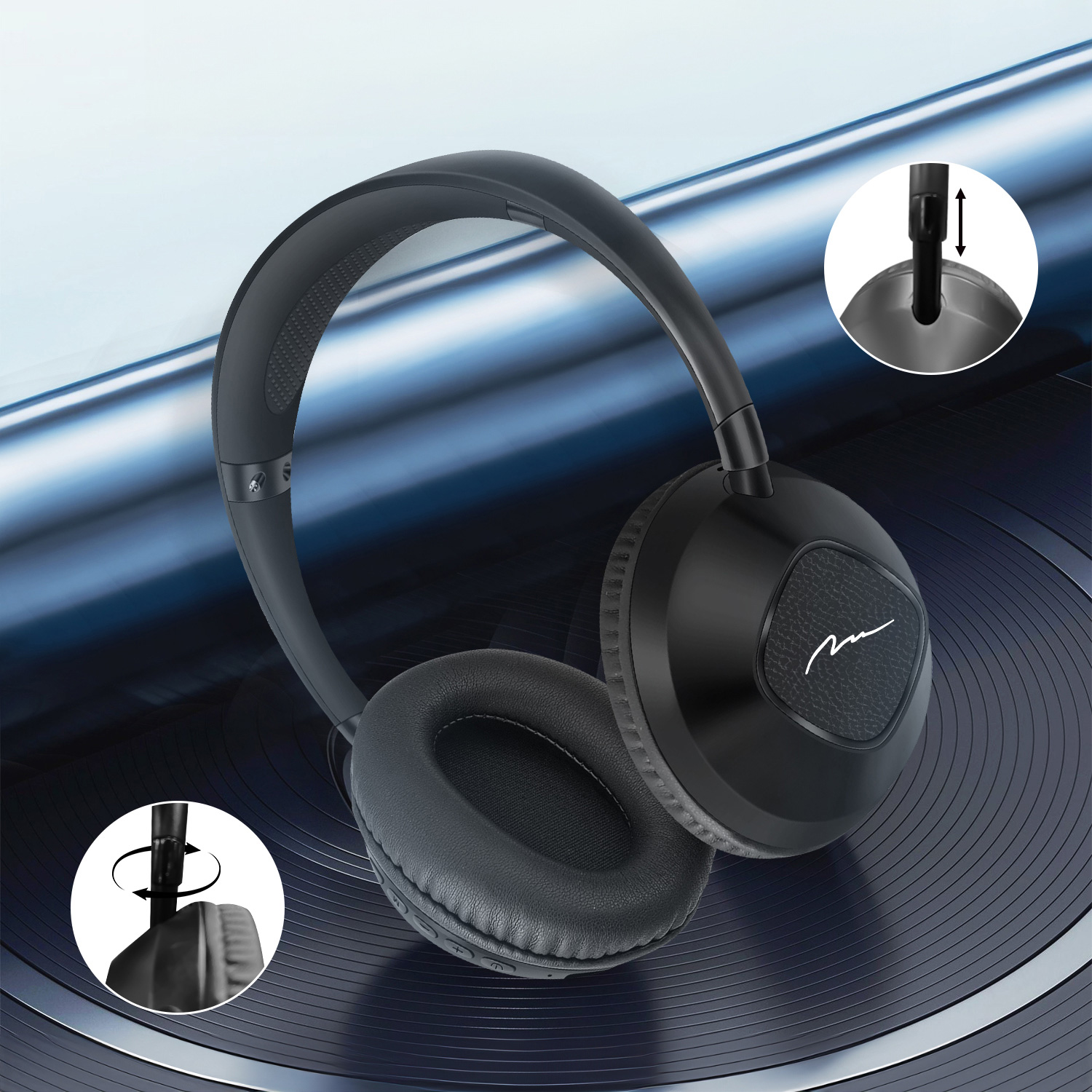 Наушники MEDIA-TECH Sonique BT MT3610 Black