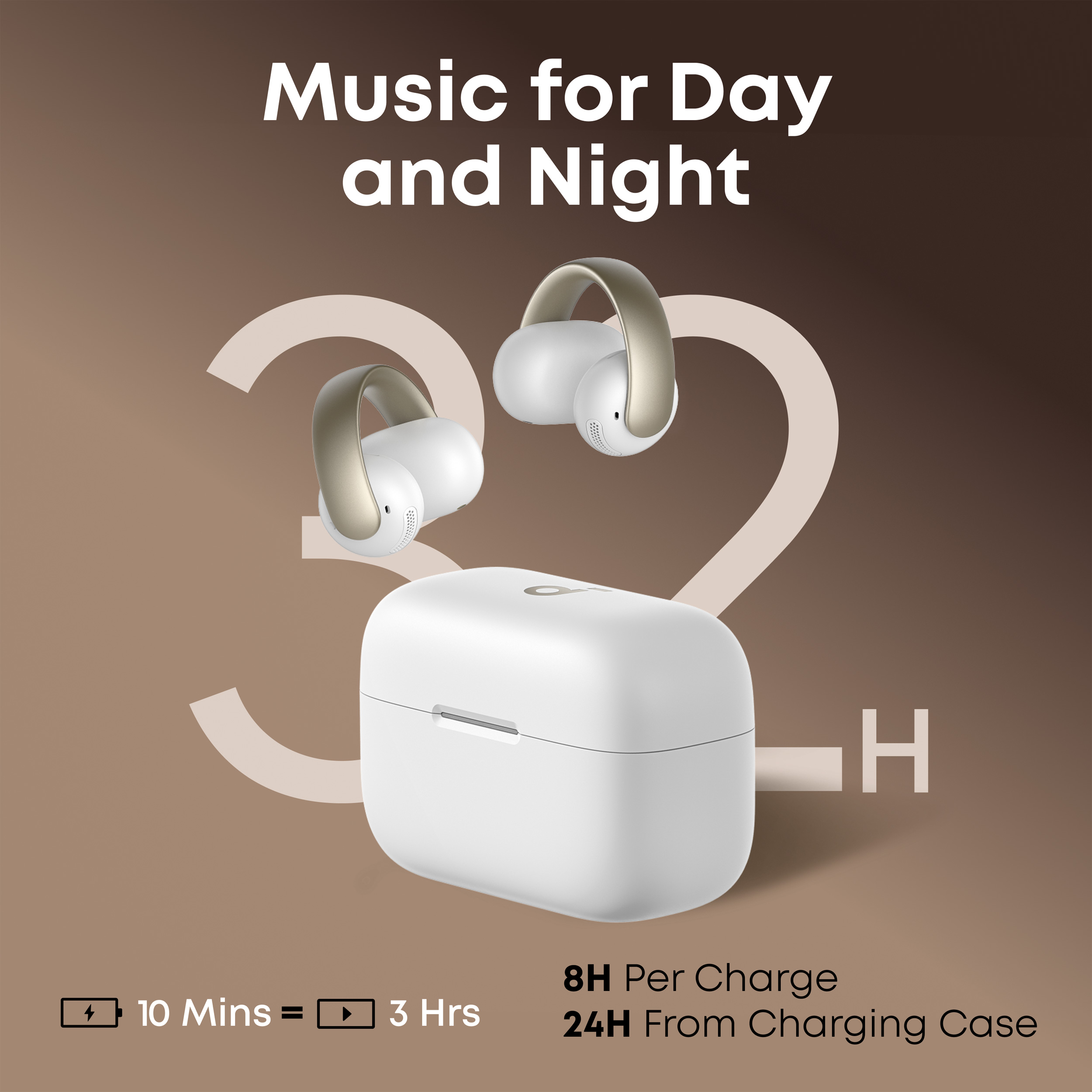 Наушники ANKER SoundCore AeroClip Champagne Mist (A3388G21)