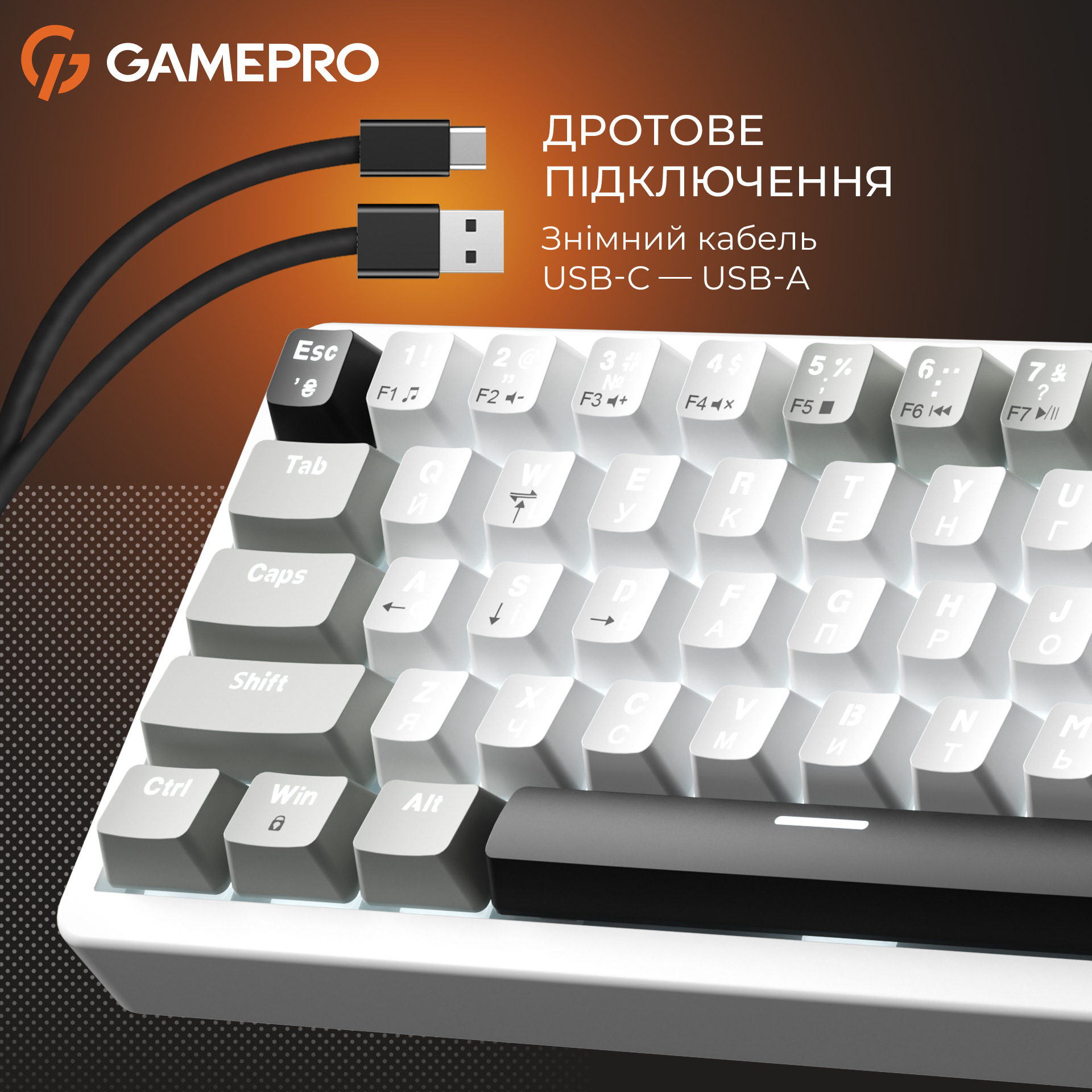 Клавіатура GAMEPRO Genesis Silverlight MK116 Gray