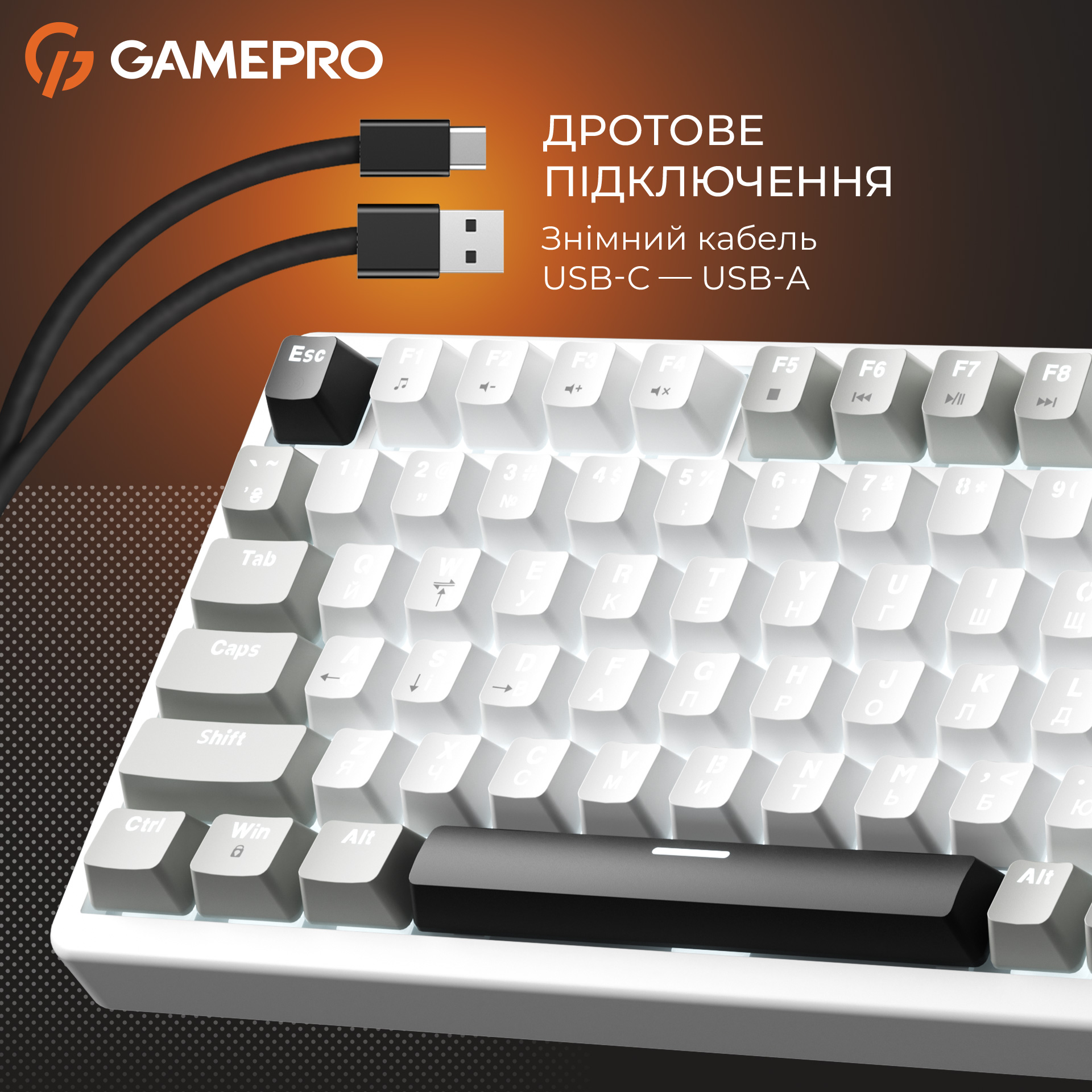 Клавіатура GAMEPRO Genesis Silverlight MK126 Gray
