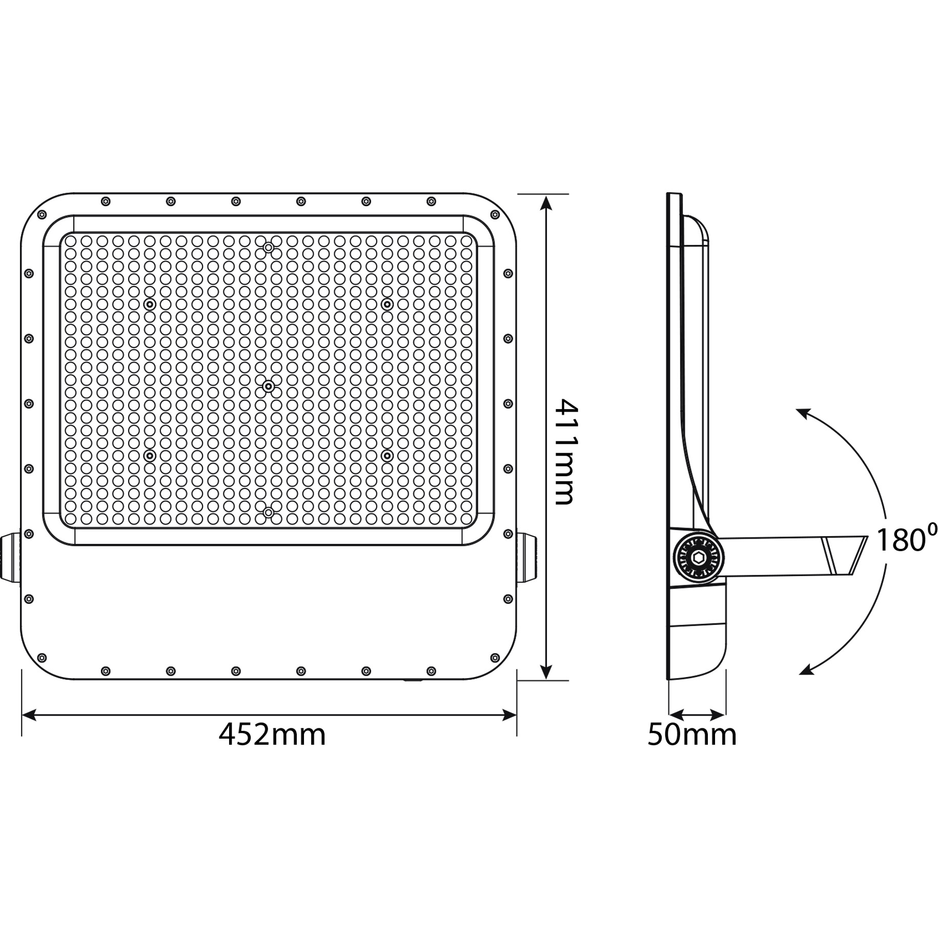 Прожектор LED VIDEX Premium F2 400W 5000K (VL-F2-4005G)