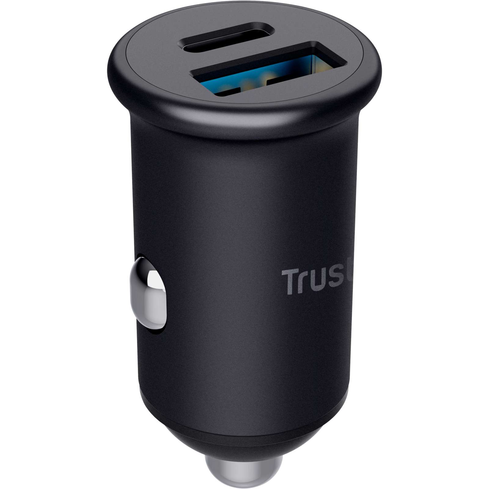 Автомобільний зарядний пристрій TRUST Maxo 38W 1xUSB-A, 1xUSB-C Car Charger Black (25197)