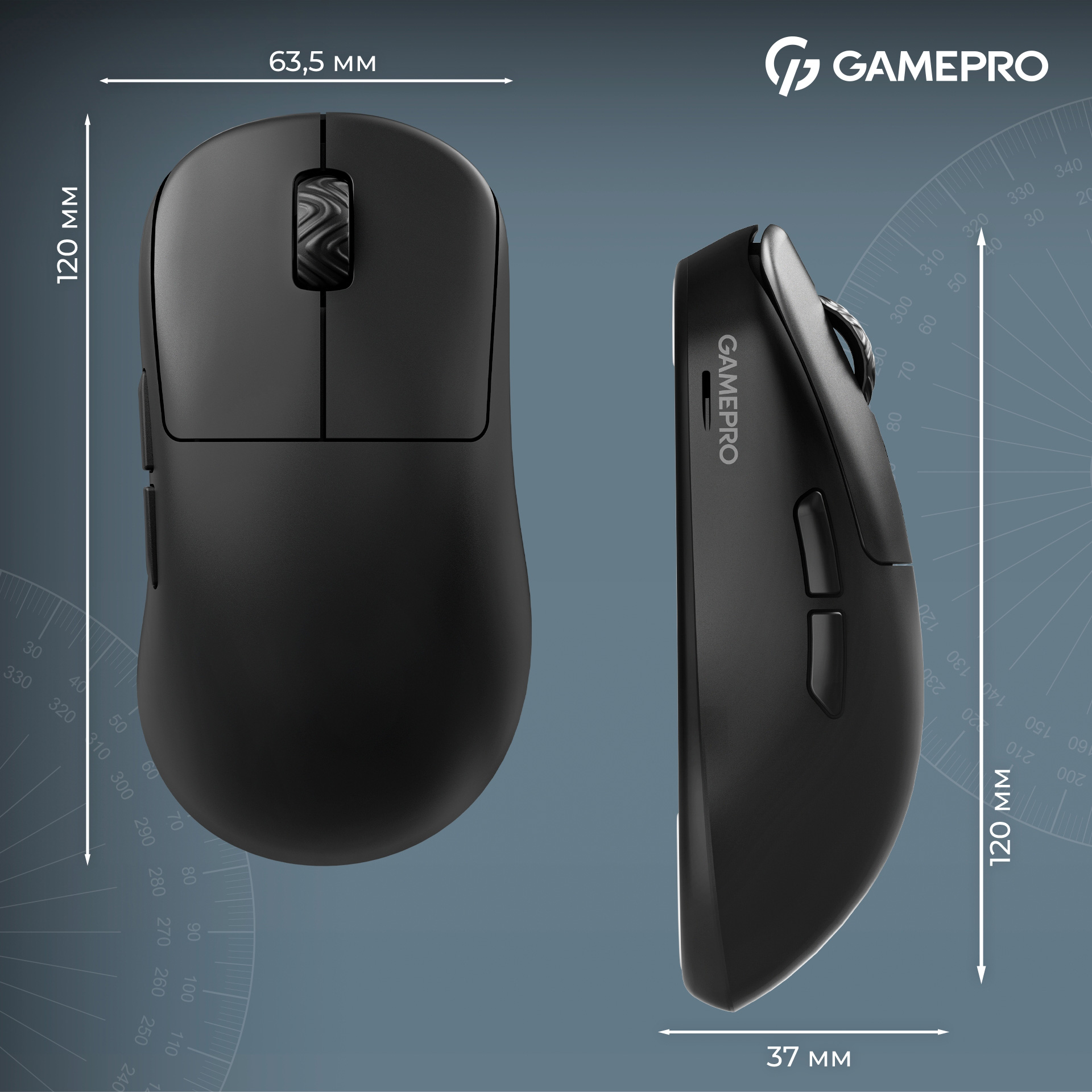 Миша ігрова GAMEPRO Asgard Loki GM022 Black