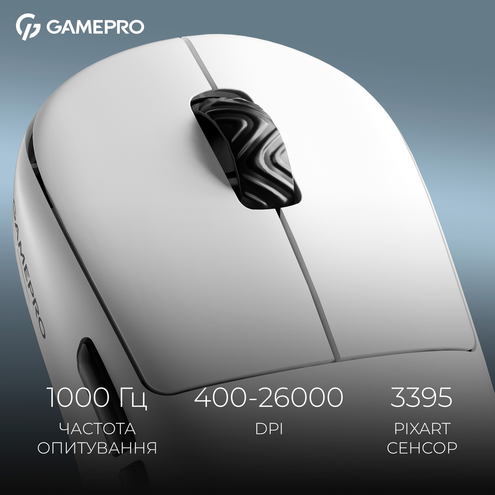 Миша ігрова GAMEPRO Asgard Loki GM022 White