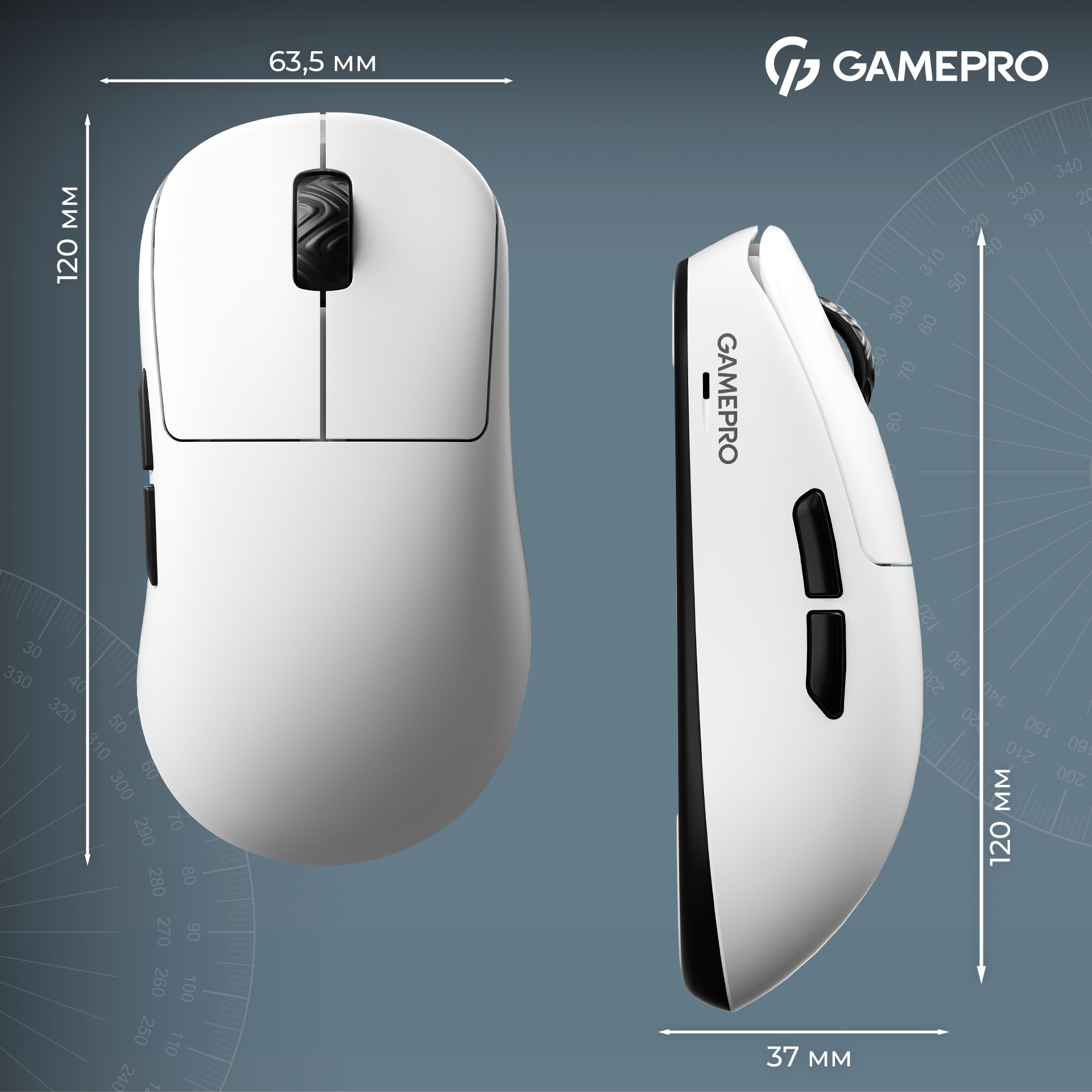 Миша ігрова GAMEPRO Asgard Loki GM022 White
