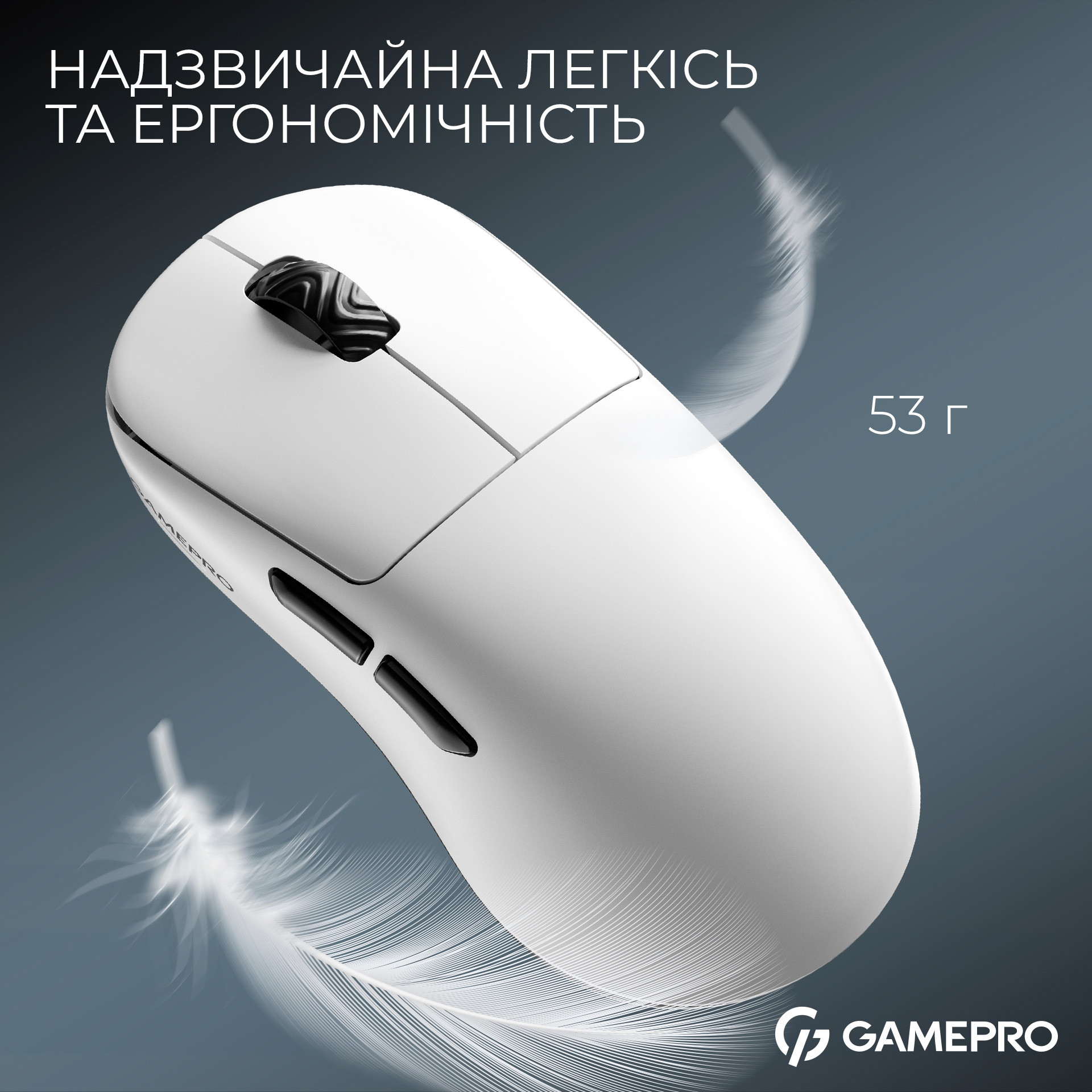Миша ігрова GAMEPRO Asgard Loki GM022 White