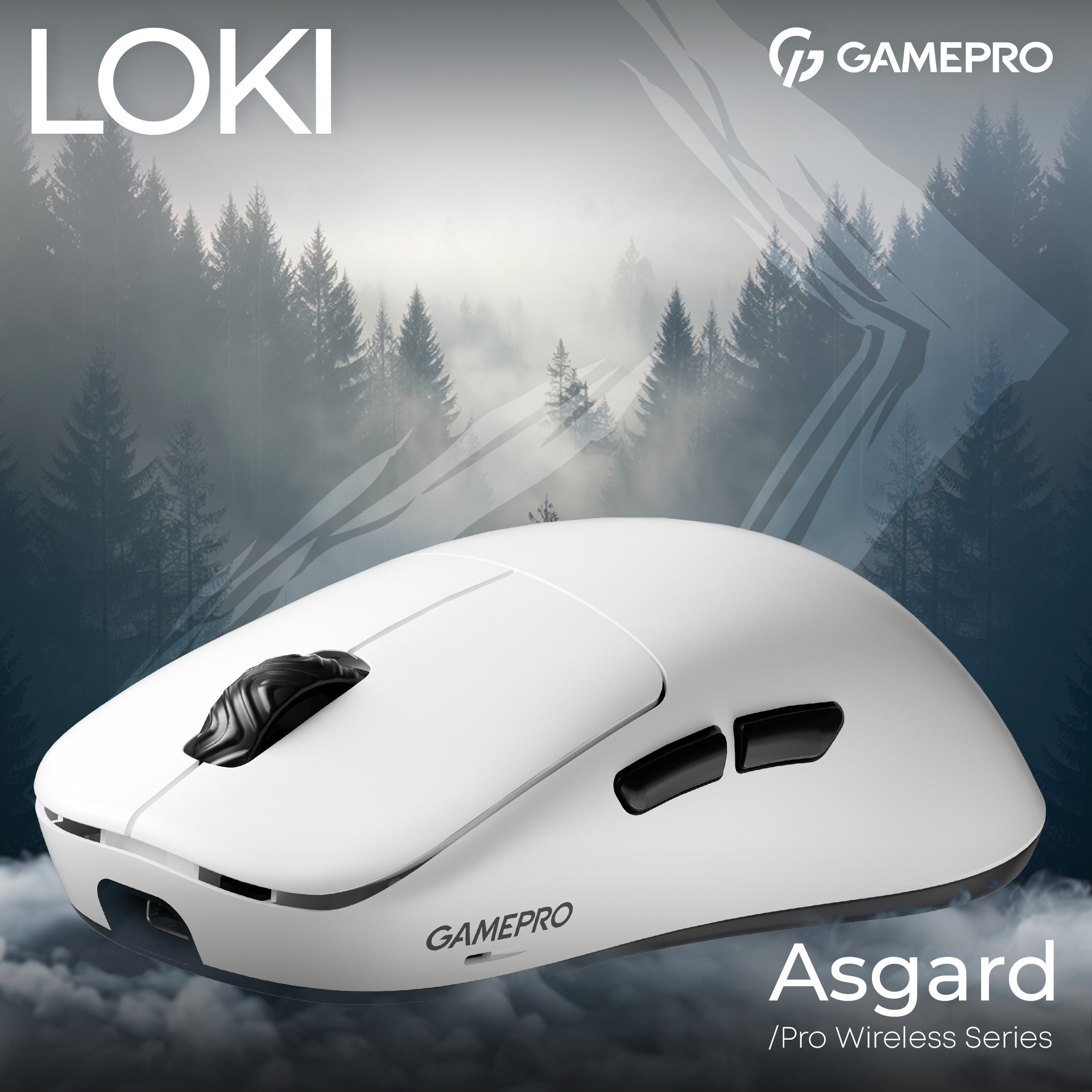 Миша ігрова GAMEPRO Asgard Loki GM022 White