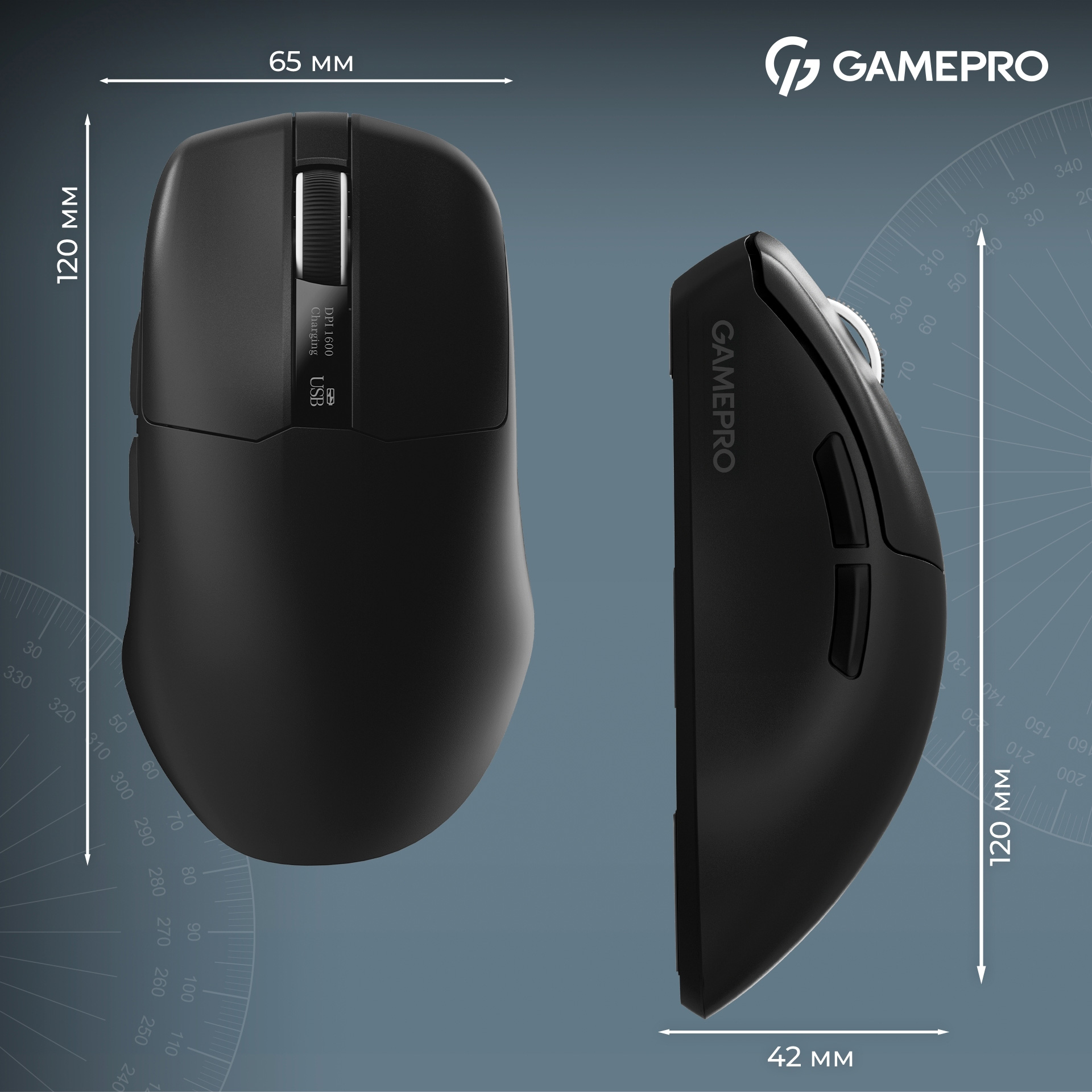Миша ігрова GAMEPRO Asgard Thor Black