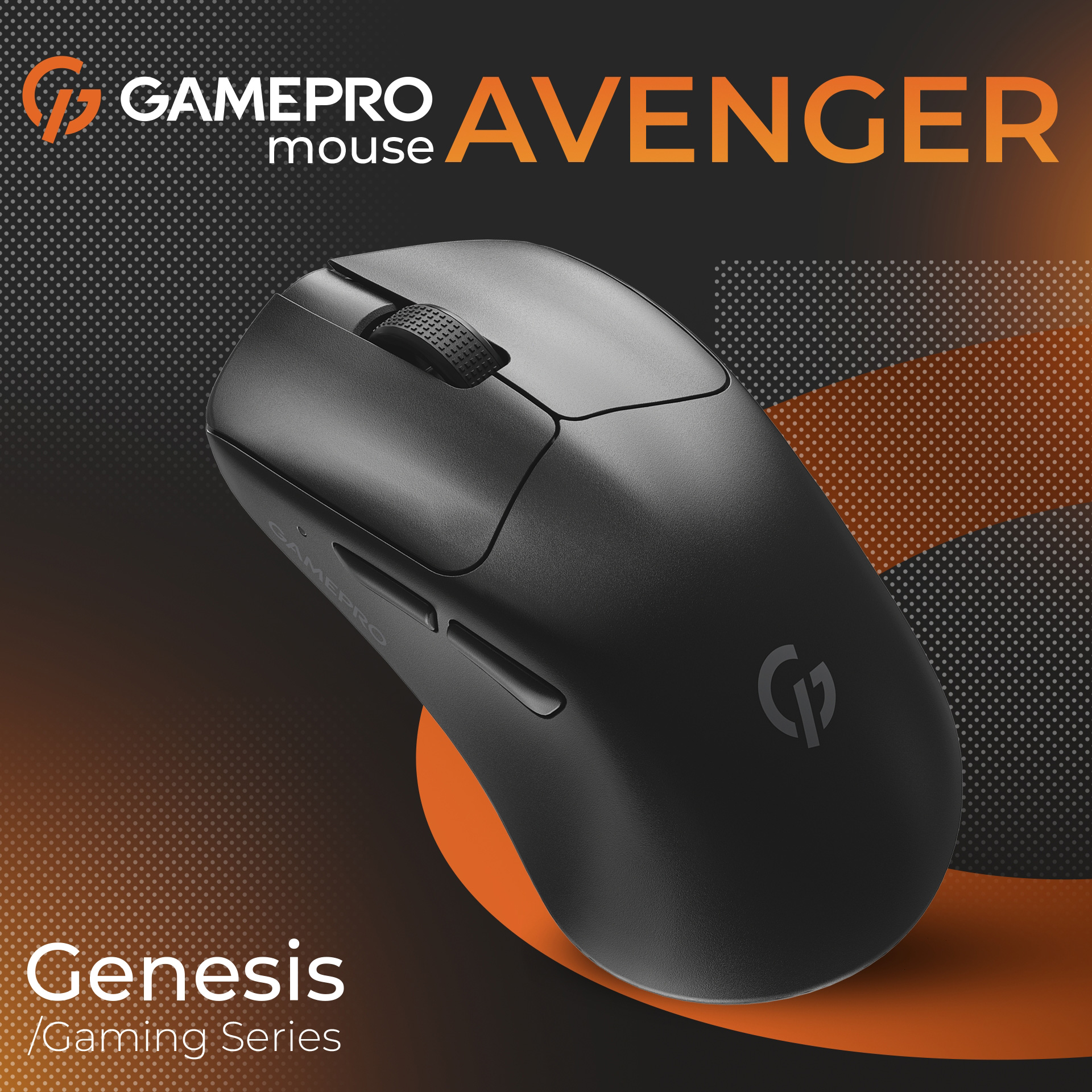 Миша ігрова GAMEPRO Genesis Avenger Black