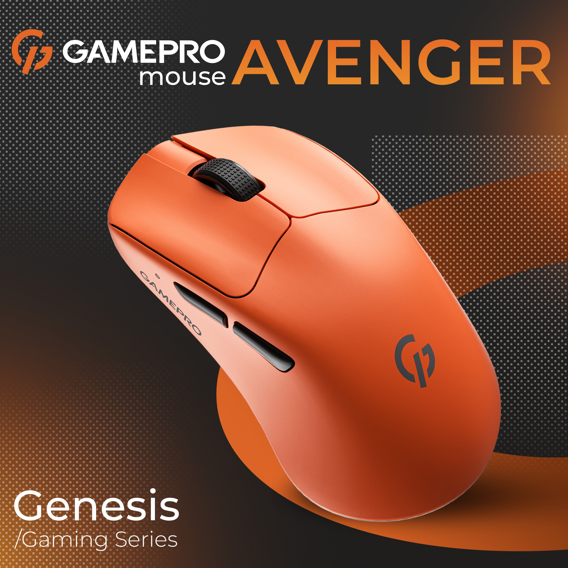 Миша ігрова GAMEPRO Genesis Avenger Orange