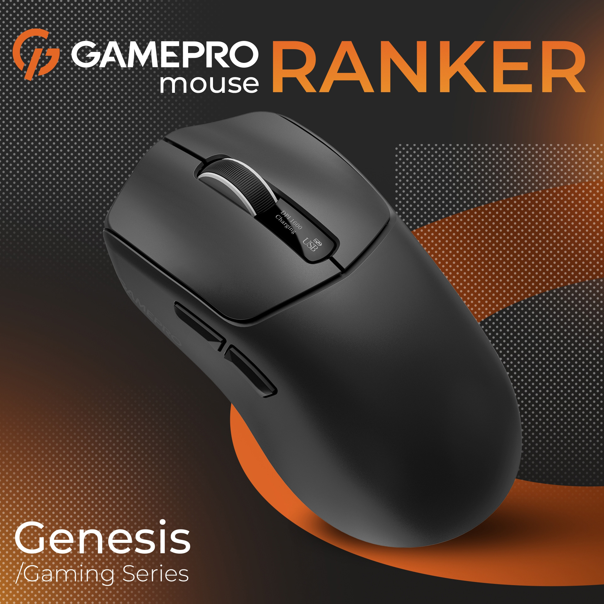 Миша ігрова GAMEPRO Genesis Ranker GM012 Black