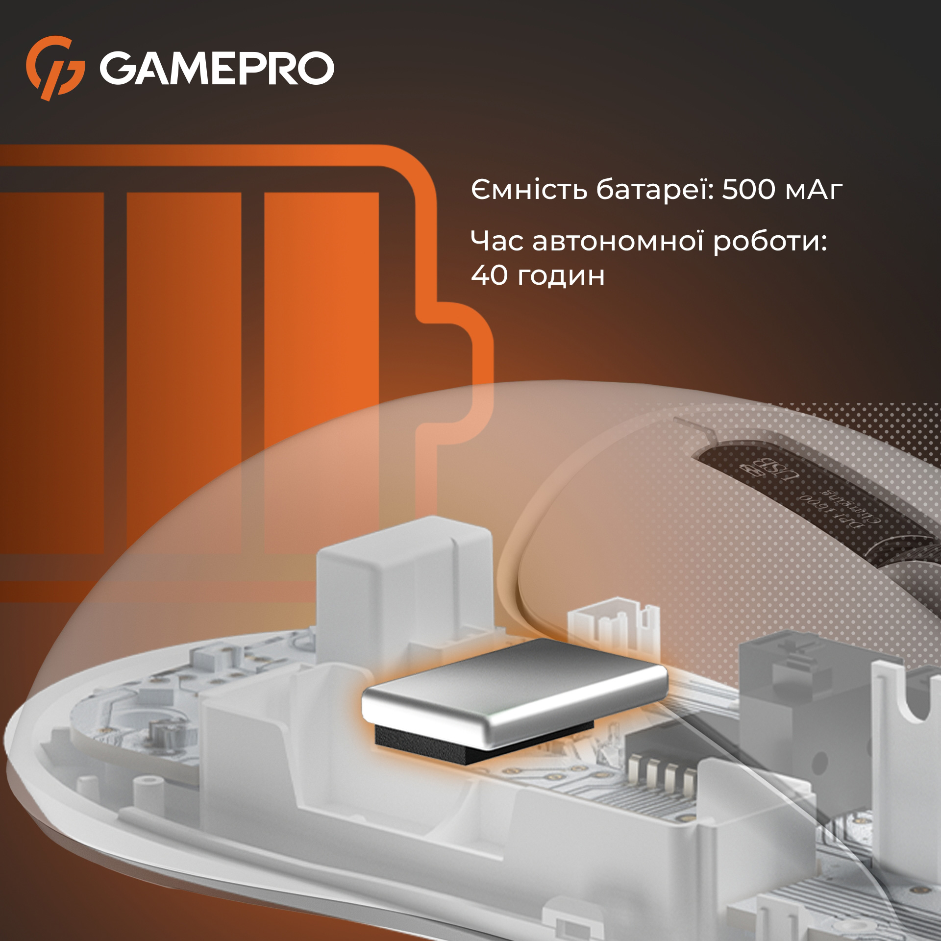 Миша ігрова GAMEPRO Genesis Ranker GM012 White