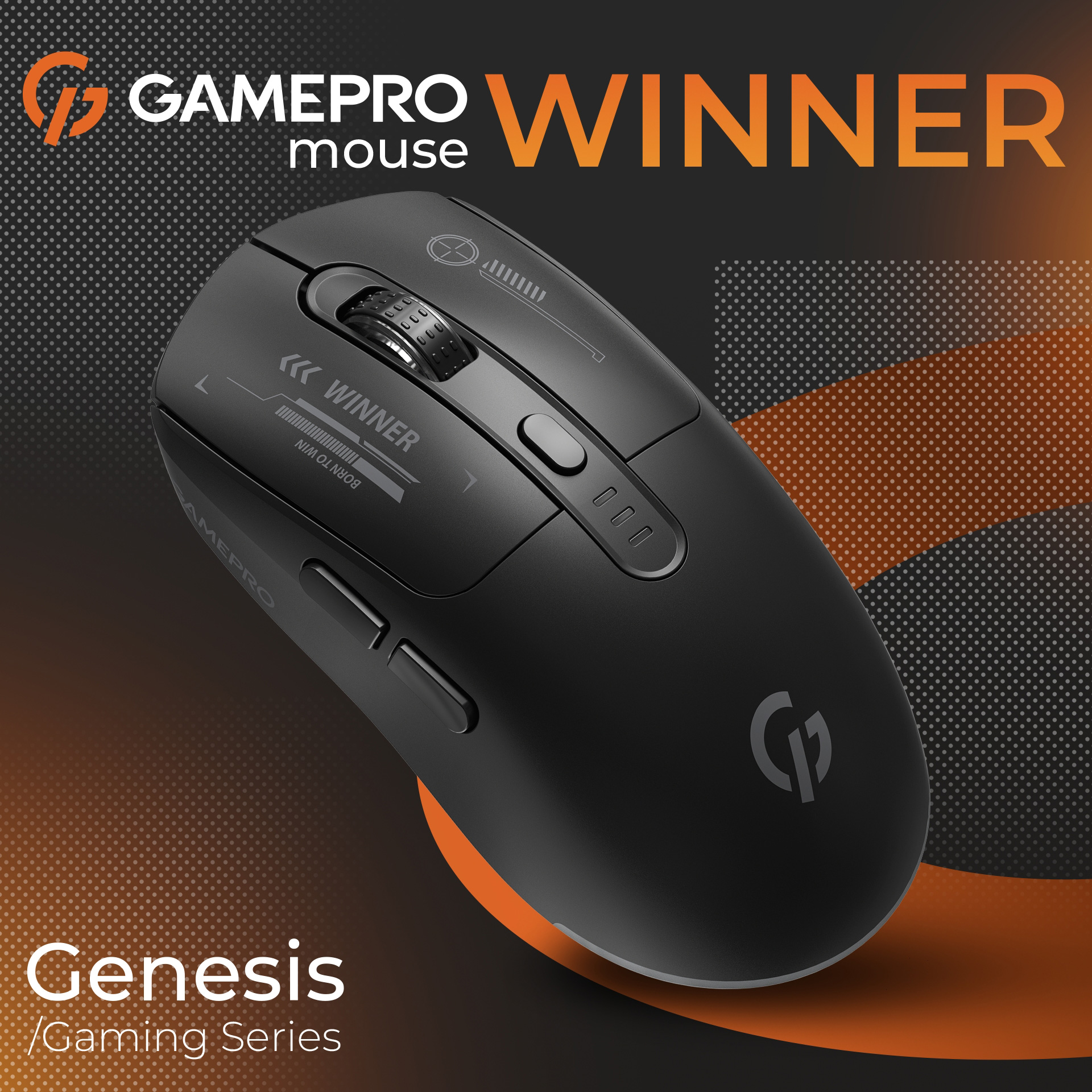 Миша ігрова GAMEPRO Genesis Winner Black