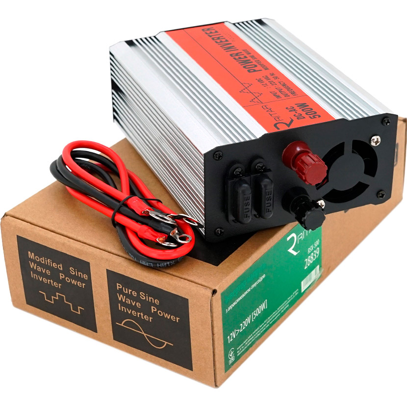 Инвертор напряжения RITAR RSX-500 12V/220V 500W