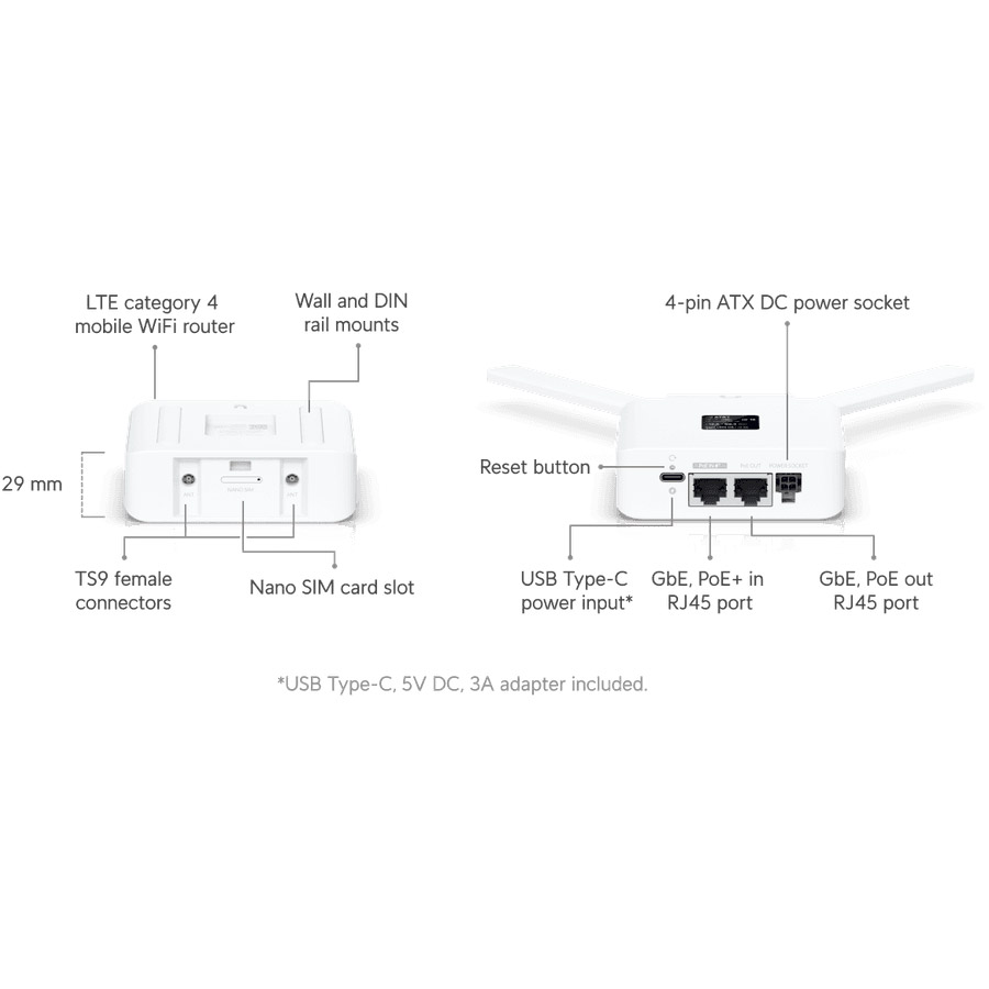 4G Wi-Fi роутер UBIQUITI UniFi Mobile Router (UMR)
