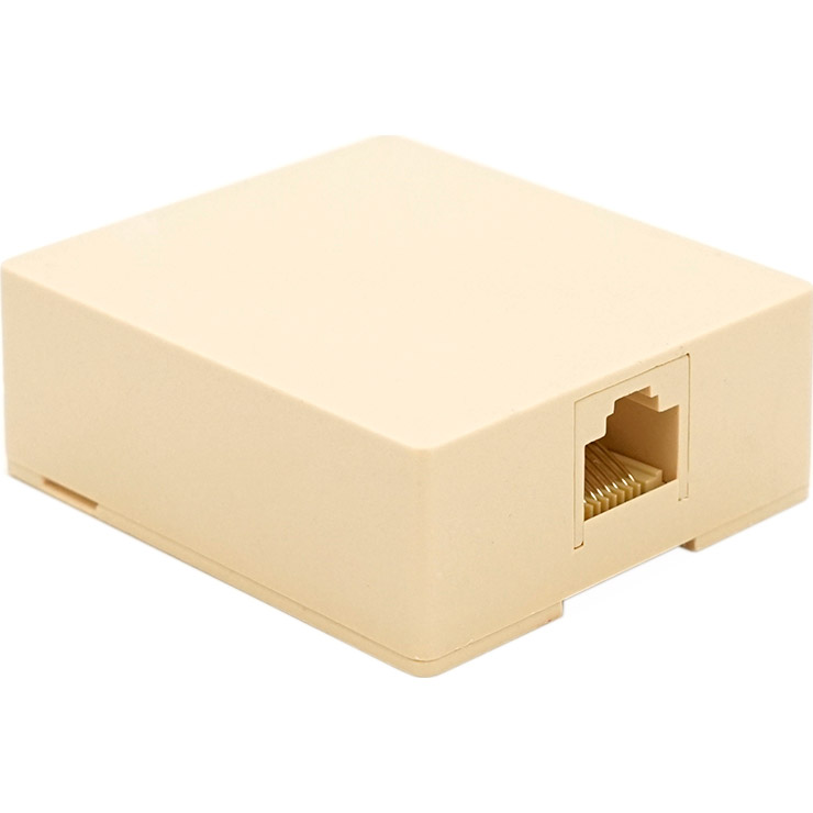 Розетка накладна RITAR RJ-45 Cat.3 UTP Beige (STR-8P8CRJ45V-1)