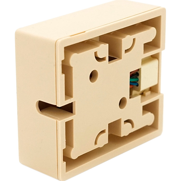 Розетка накладна RITAR RJ-45 Cat.3 UTP Beige (STR-8P8CRJ45V-1)
