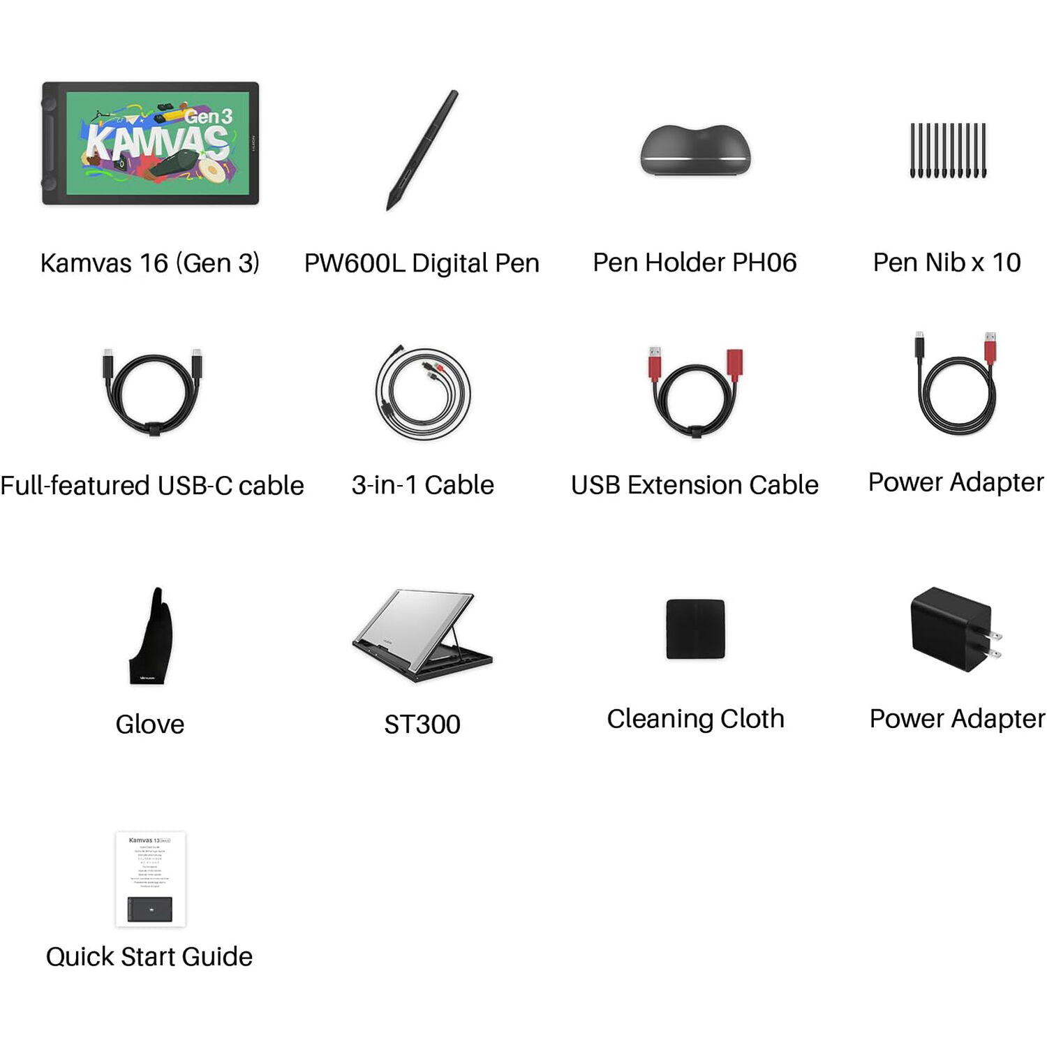 Графічний дисплей HUION Kamvas 16 Gen 3 (GS1563)