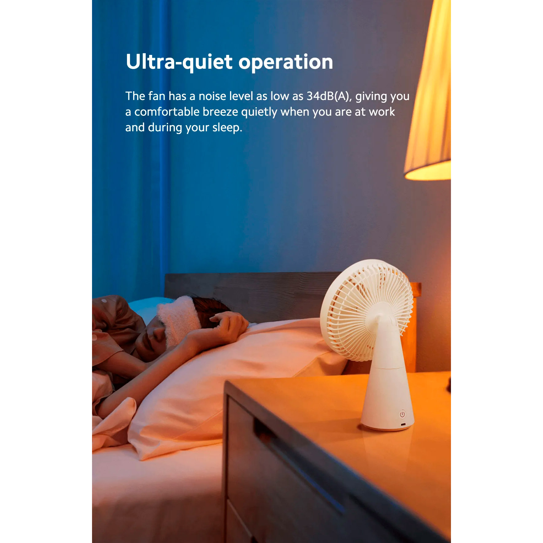 Настільний портативний вентилятор Xiaomi MIJIA Desktop Mobile Fan White (ZMYDFS01DM)