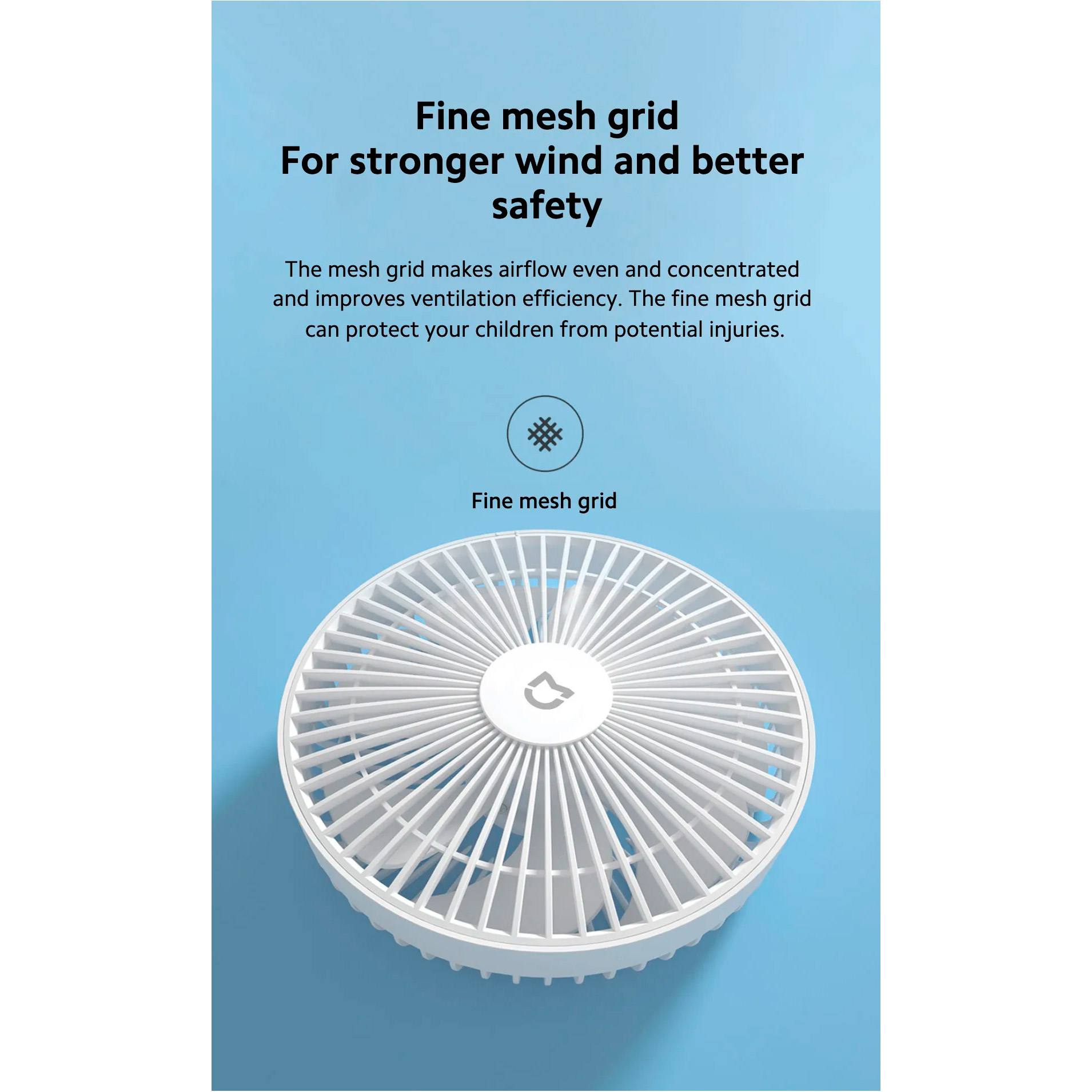 Настільний портативний вентилятор Xiaomi MIJIA Desktop Mobile Fan White (ZMYDFS01DM)